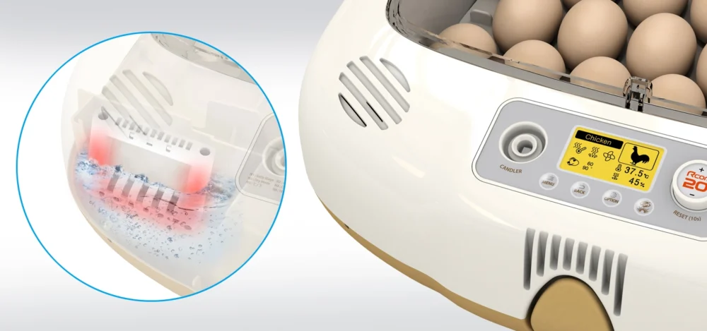 Inkubator do jaj Pro 20 Do - Nawilżacz antybakteryjny